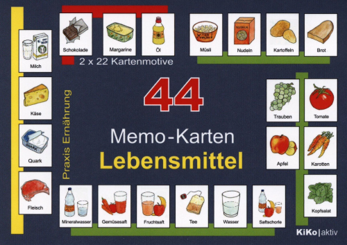 44 Memo-Karten „Lebensmittel“