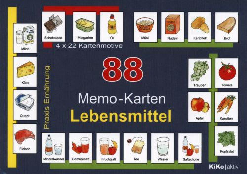 88 Memo-Karten „Lebensmittel“