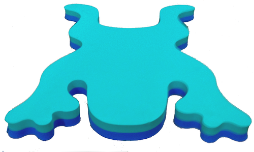 Blockx-Schwimmfrosch groß (blau/grün)